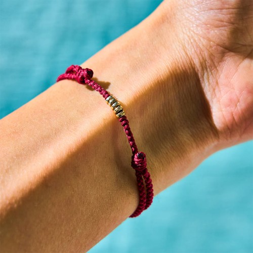 925 Sterling Silver Lucky Golden Bead Bracelet Anklet