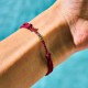 925 Sterling Silver Lucky Golden Bead Bracelet Anklet