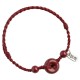 Handmade Cinnabar Peace Buckle Charm Blessing Bracelet Anklet