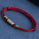 Handmade 925 Sterling Silver Everything Goes Well Protection Bracelet Anklet Handmade 925 Sterling Silver Everything Goes Well Protection Bracelet Anklet