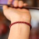 Natural Cinnabar Blessing Red String Bracelet Anklet