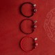 Handmade Cinnabar Peace Buckle Charm Blessing Bracelet Anklet