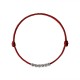 925 Sterling Silver Red String Braid Anklet