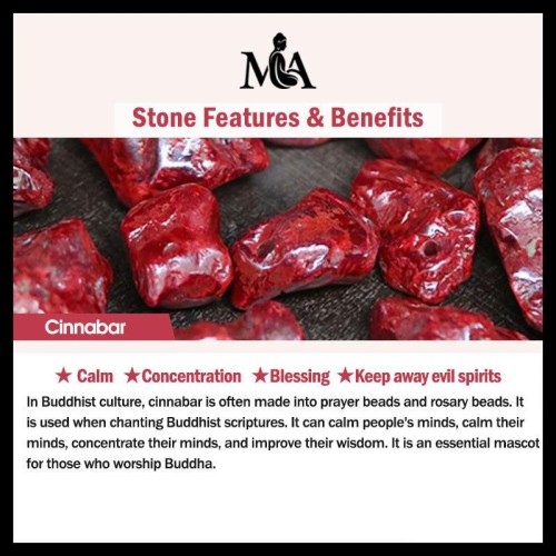 925 Sterling Silver Cinnabar Beads Blessing Anklet
