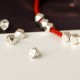 925 Sterling Silver Red String Braid Anklet