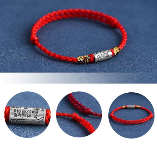 Handmade 925 Sterling Silver Everything Goes Well Protection Bracelet Anklet Handmade 925 Sterling Silver Everything Goes Well Protection Bracelet Anklet