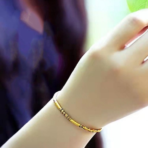 Handmade Gold Multicolored Rope Protection Braided Bracelet Anklet