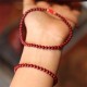 Natural Cinnabar Blessing Red String Bracelet Anklet