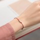925 Sterling Silver Three Beads Protection String Anklet