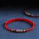Handmade 925 Sterling Silver Everything Goes Well Protection Bracelet Anklet Handmade 925 Sterling Silver Everything Goes Well Protection Bracelet Anklet