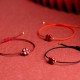 Natural Cinnabar Four Leaf Clover Blessing Bracelet Anklet Natural Cinnabar Four Leaf Clover Blessing Bracelet Anklet