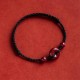 Handmade Cinnabar Peace Buckle Charm Blessing Bracelet Anklet
