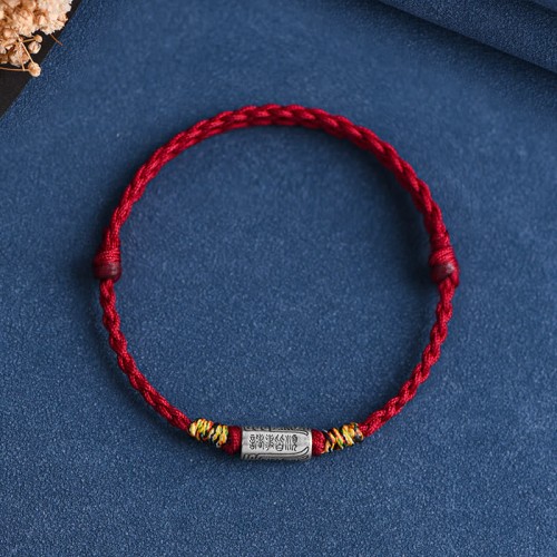 Handmade 925 Sterling Silver Everything Goes Well Protection Bracelet Anklet Handmade 925 Sterling Silver Everything Goes Well Protection Bracelet Anklet