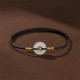 999 Gold Bead Peace Buckle Hetian Jade Bracelet Anklet