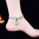 Flower Jade Butterfly Luck Abundance Anklet