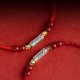 925 Sterling Silver Koi Fish Cinnabar Wealth Bracelet Anklet