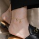 18k Gold Lucky Gourd Wealth Buckle Anklet