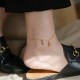 18k Gold Lucky Gourd Wealth Buckle Anklet