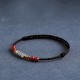 925 Sterling Silver Koi Fish Cinnabar Wealth Bracelet Anklet