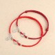 925 Sterling Silver Auspicious Clouds Peace Buckle Bracelet Anklet