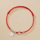 925 Sterling Silver Auspicious Clouds Peace Buckle Bracelet Anklet