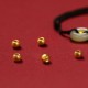 999 Gold Bead Peace Buckle Hetian Jade Bracelet Anklet