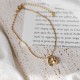 18k Gold Lucky Gourd Wealth Buckle Anklet