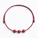 Natural Lucky Cinnabar Bead Blessing Bracelet Anklet