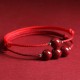 Natural Lucky Cinnabar Bead Blessing Bracelet Anklet