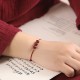 Natural Lucky Cinnabar Bead Blessing Bracelet Anklet