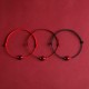 Natural Lucky Cinnabar Bead Blessing Bracelet Anklet
