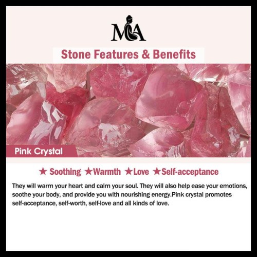 Flower of Love Pink Crystal Soothing Anklet
