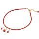 Red Agate Confidence Calm Anklet