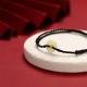 999 Gold Bead Peace Buckle Hetian Jade Bracelet Anklet