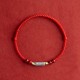 925 Sterling Silver Koi Fish Cinnabar Wealth Bracelet Anklet