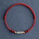 925 Sterling Silver Koi Fish Cinnabar Wealth Bracelet Anklet