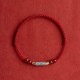 925 Sterling Silver Koi Fish Cinnabar Wealth Bracelet Anklet