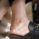 18k Gold Lucky Gourd Wealth Buckle Anklet