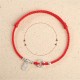 925 Sterling Silver Auspicious Clouds Peace Buckle Bracelet Anklet