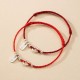 925 Sterling Silver Auspicious Clouds Peace Buckle Bracelet Anklet