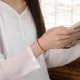 999 Gold Bead Peace Buckle Hetian Jade Bracelet Anklet
