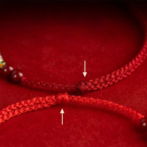 925 Sterling Silver Koi Fish Cinnabar Wealth Bracelet Anklet