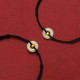 999 Gold Bead Peace Buckle Hetian Jade Bracelet Anklet