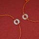 Round Peace Buckle Jade Luck Abundance Bracelet Anklet