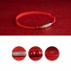 925 Sterling Silver Koi Fish Cinnabar Wealth Bracelet Anklet