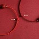 Natural Lucky Cinnabar Bead Blessing Bracelet Anklet