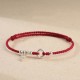 925 Sterling Silver Auspicious Clouds Peace Buckle Bracelet Anklet