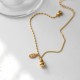 18k Gold Lucky Gourd Wealth Buckle Anklet