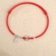 925 Sterling Silver Auspicious Clouds Peace Buckle Bracelet Anklet