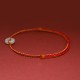 Round Peace Buckle Jade Luck Abundance Bracelet Anklet